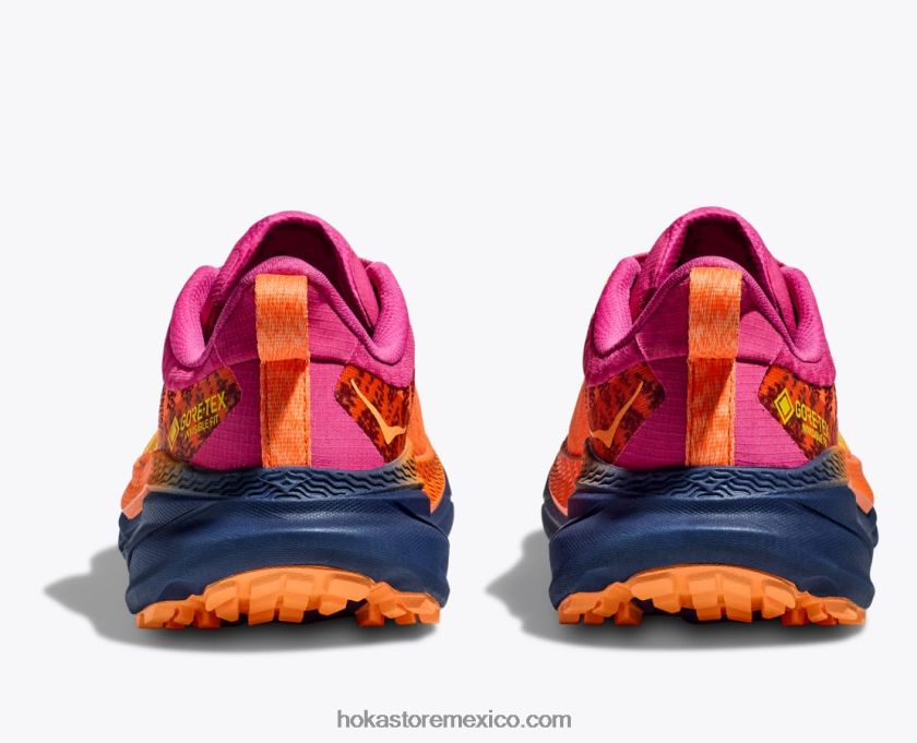 mujer Hoka retador 7 gtx 62T0RT95 milenrama naranja/rosa vibrante