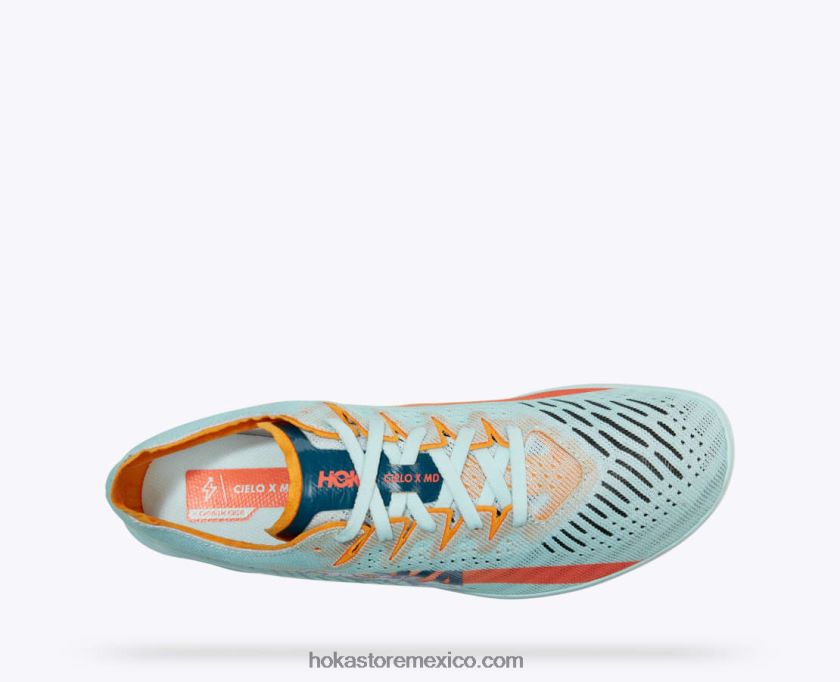 mujer Hoka cielo x md 62T0RT309 cristal azul/amarillo radiante