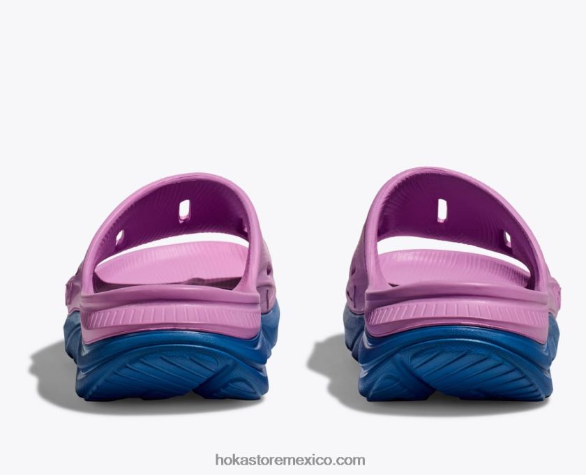 mujer Hoka diapositiva de recuperación ora 3 62T0RT280 ciclamen/cielo costero
