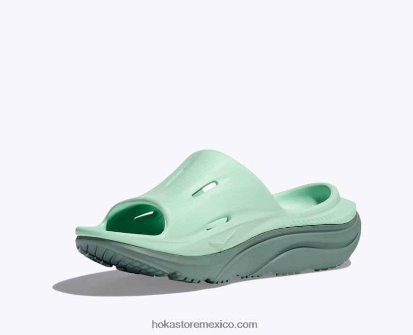 mujer Hoka diapositiva de recuperación ora 3 62T0RT285 niebla verde/enrejado
