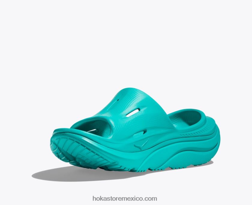 mujer Hoka diapositiva de recuperación ora 3 62T0RT294 niebla verde/enrejado