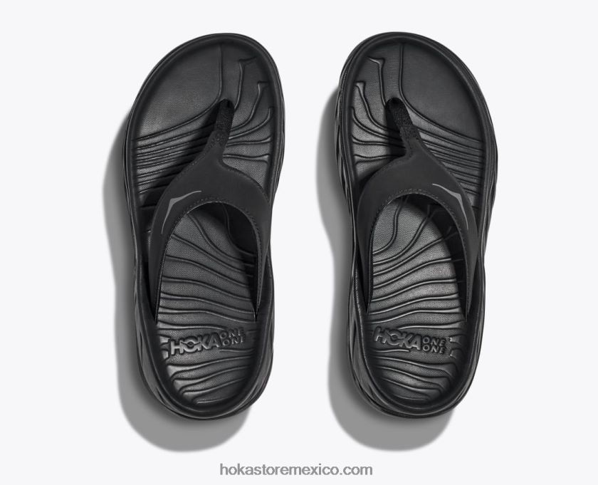 mujer Hoka voltereta de recuperación ora 62T0RT298 negro/gris gaviota oscuro