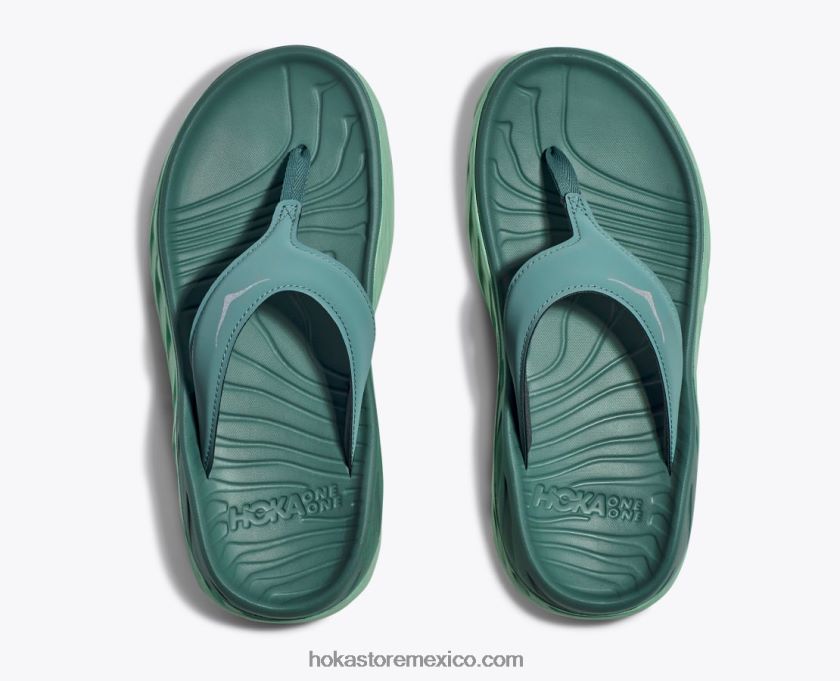 mujer Hoka voltereta de recuperación ora 62T0RT300 enrejado/verde niebla