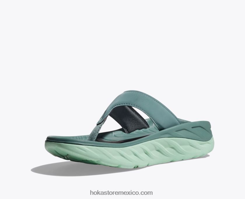 mujer Hoka voltereta de recuperación ora 62T0RT300 enrejado/verde niebla