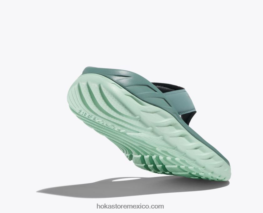 mujer Hoka voltereta de recuperación ora 62T0RT300 enrejado/verde niebla