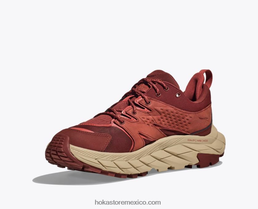 mujer Hoka anacapa baja gtx 62T0RT185 cereza caoba/salsa picante