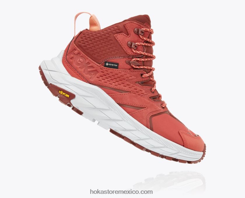 mujer Hoka anacapa mid gtx 62T0RT174 salsa picante/caoba cereza