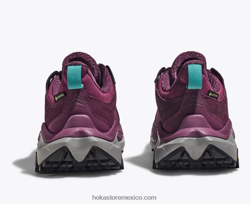 mujer Hoka kaha 2 baja gtx 62T0RT190 vino de uva/sombra costera