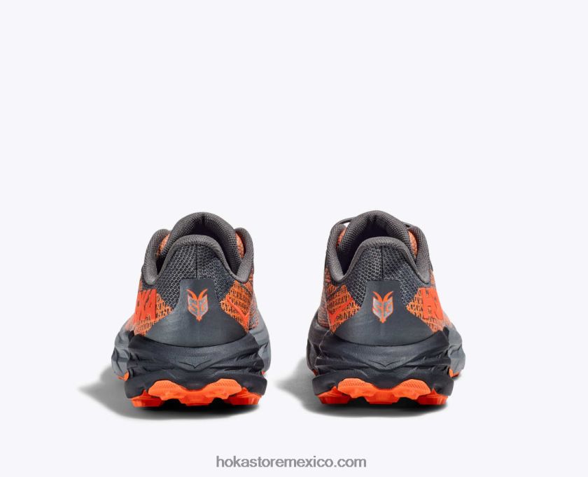 niños Hoka cabra rápida 5 62T0RT677 Castlerock/naranja vibrante