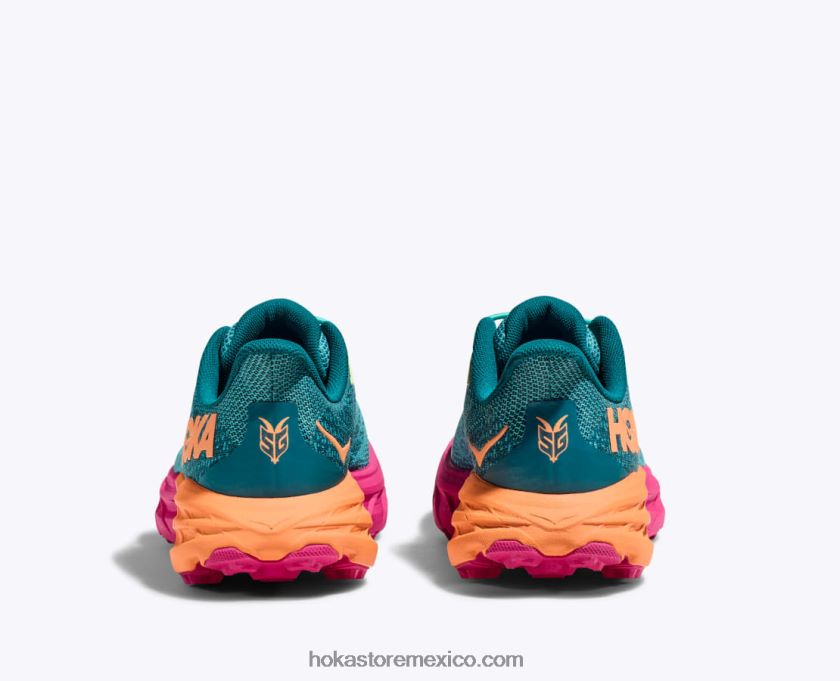 niños Hoka cabra rápida 5 62T0RT678 Castlerock/naranja vibrante