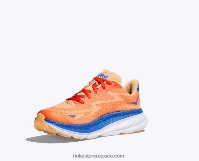 niños Hoka clifton 9 62T0RT676 cielo costero/todos a bordo